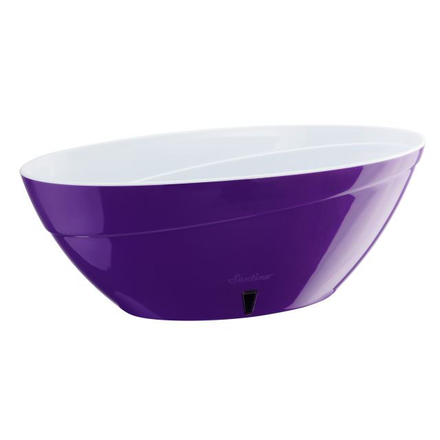 Santino Calipso Самополивна саксия за орхидеи виолетово/бяло